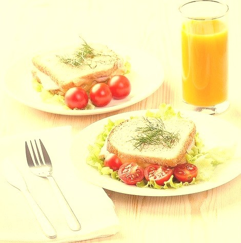 Sandwich, Tomato, Oj