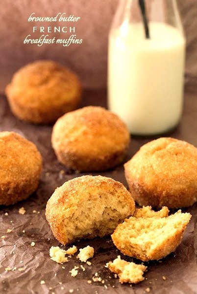 Browned Butter French Breakfast Muffins