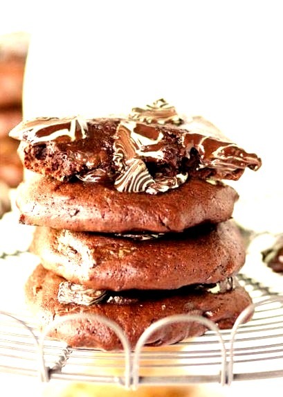 Mint Fudge Brownie Cookies