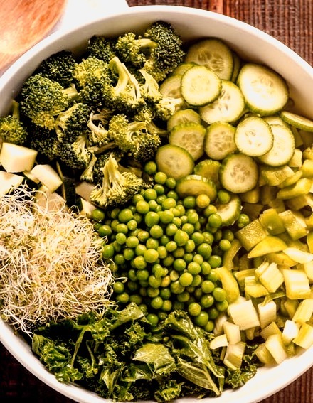 Green Kale Salad Recipe iFOODreal on We Heart It.
