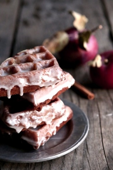 Apple Fritter Waffle Doughnuts Completely Delicious
