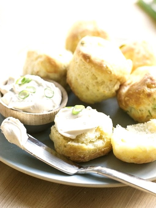Cream Cheese and Green Onion Biscuits